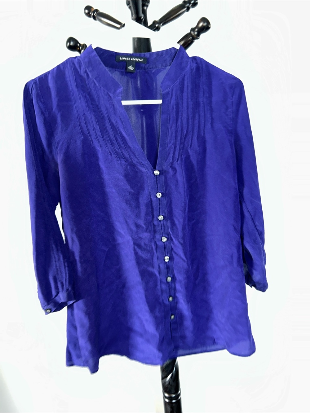 Banana Republic Cobalt Blue Button-Down Blouse 21.T